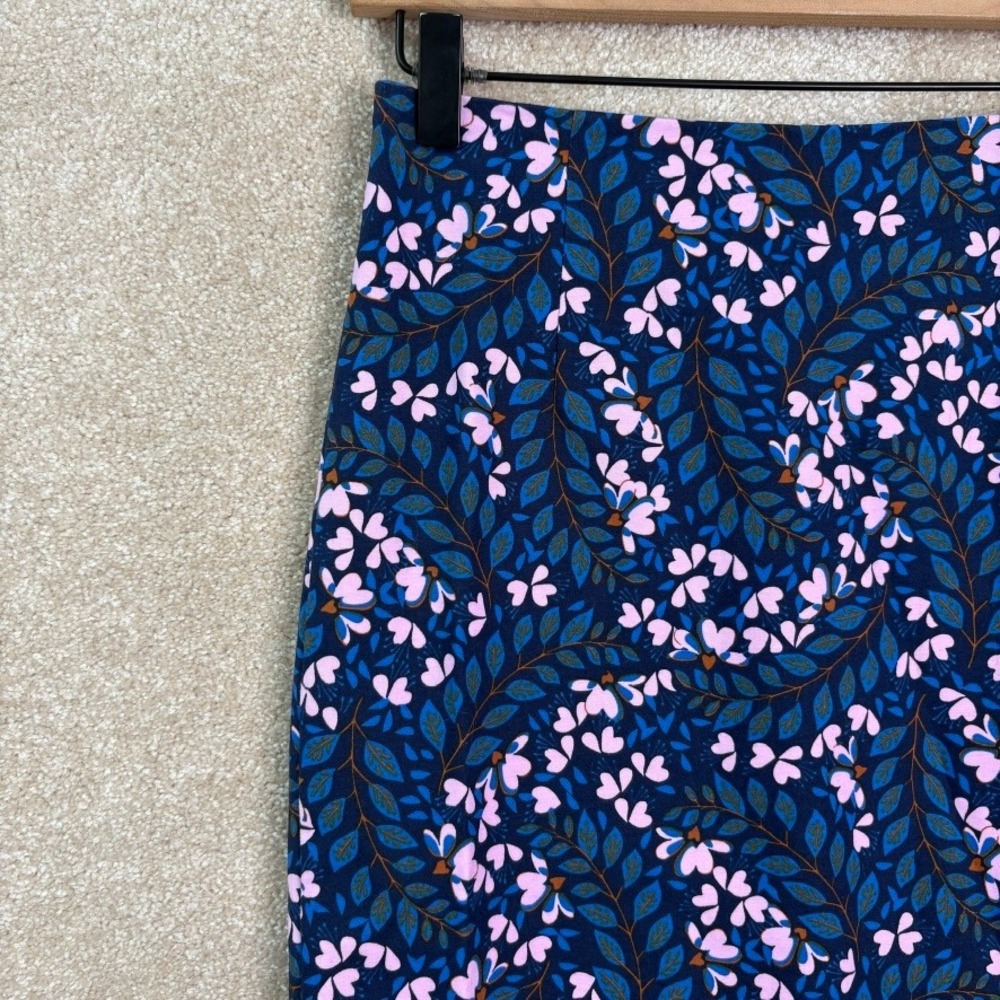 Boden Kensington Floral Pencil Skirt Women's 2 Knee Length Preppy Work Modest - Picture 3 of 8